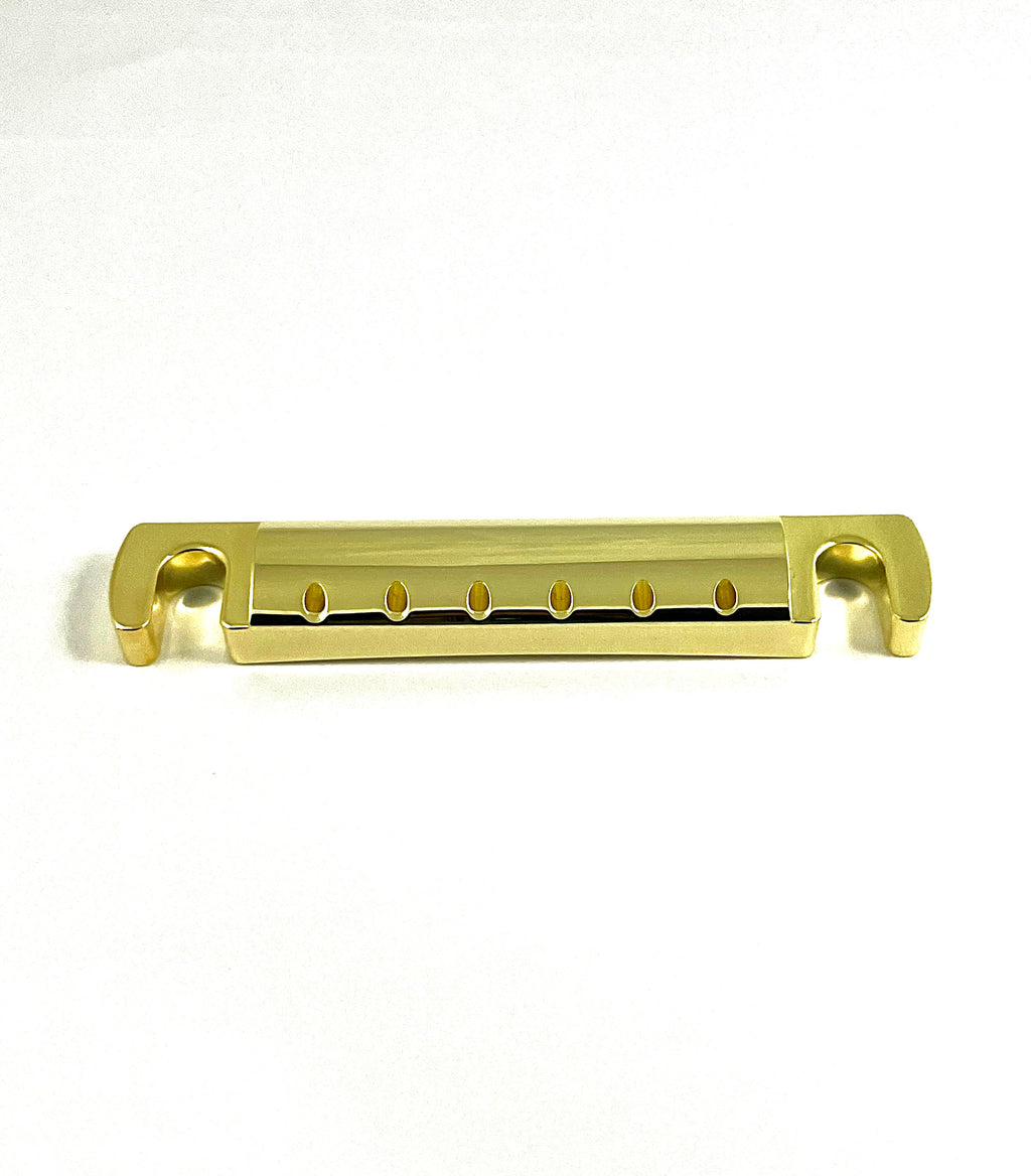 Gold Plated Aluminium Stop Bar for Tune-O-Matic Guitar Bridge