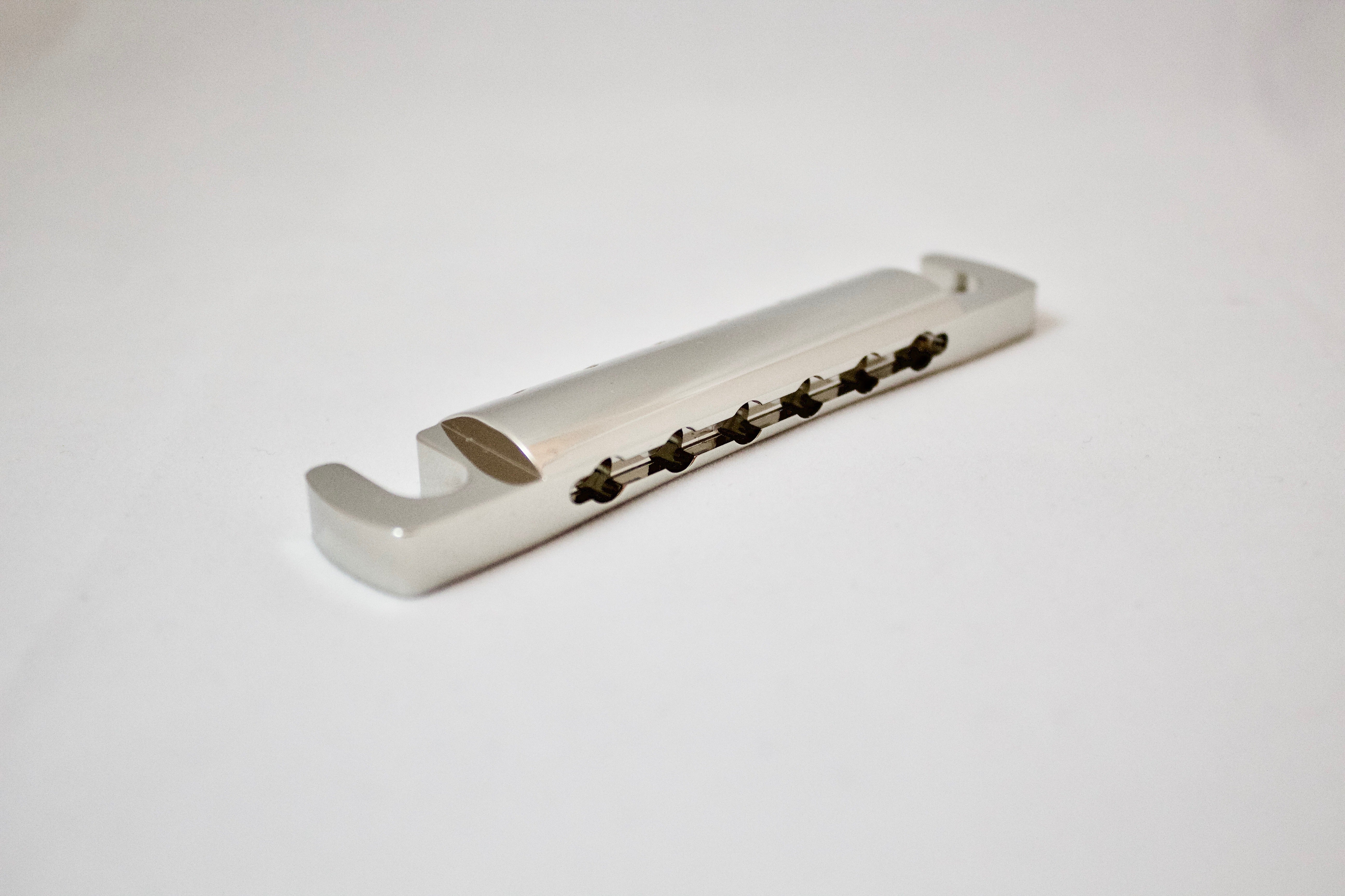 Nickel Plated Aluminium Stop Bar for Tune-O-Matic Guitar Bridge