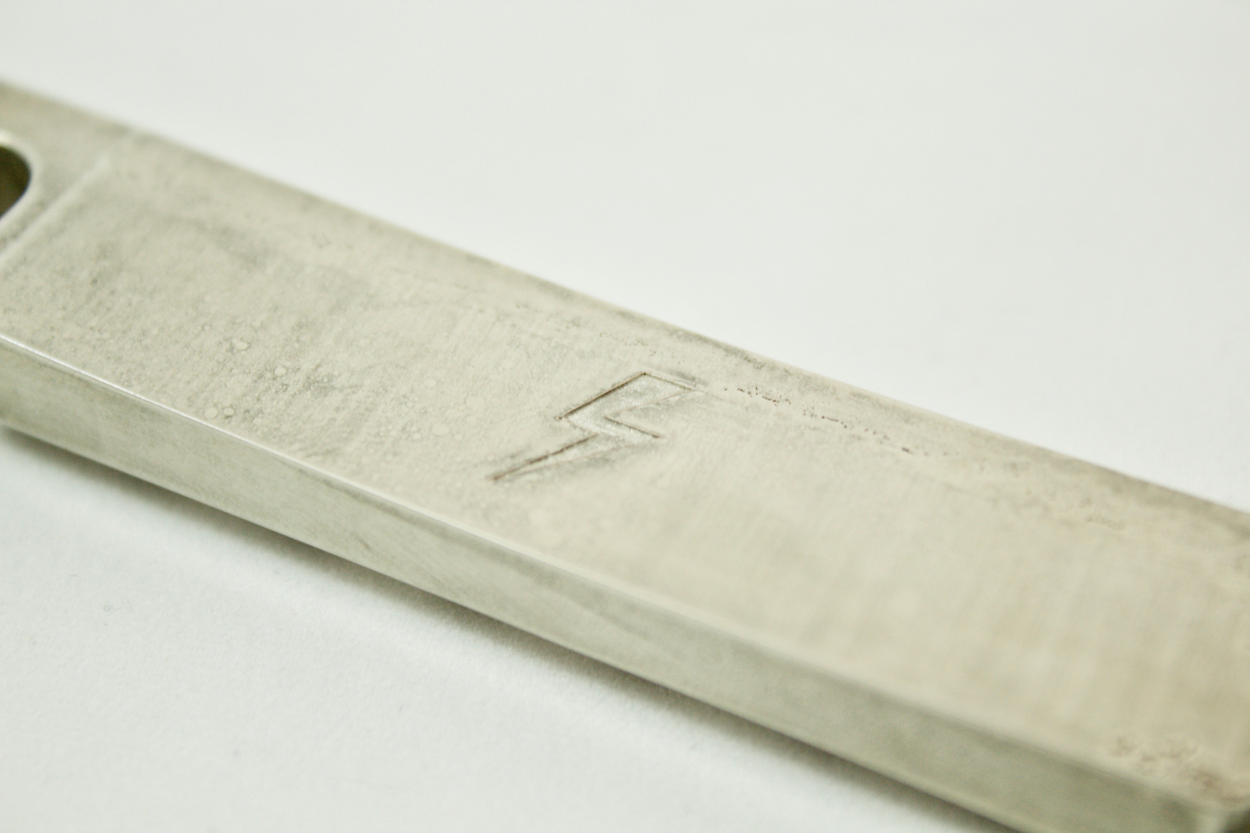 Worn Nickel Plated Aluminium Stop Bar for Tune-O-Matic Guitar Bridge