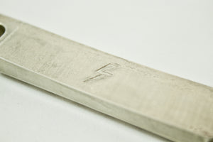 Worn Nickel Plated Aluminium Stop Bar for Tune-O-Matic Guitar Bridge